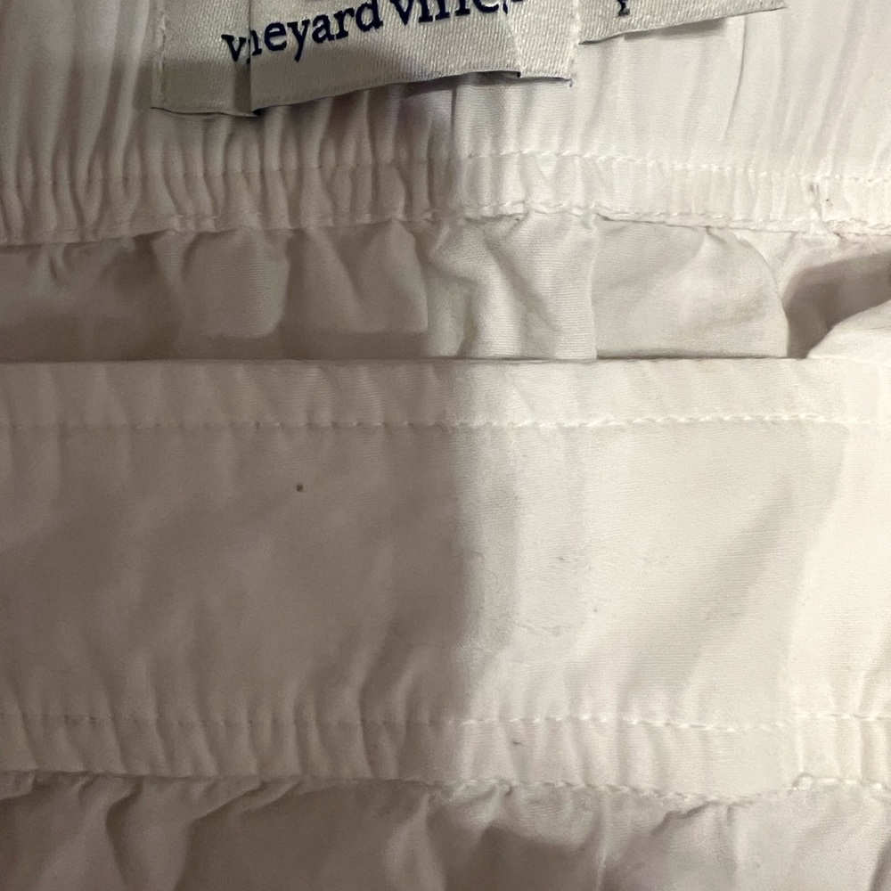 Vineyard Vines Euc Button Up Solid White Tank Top - image 6